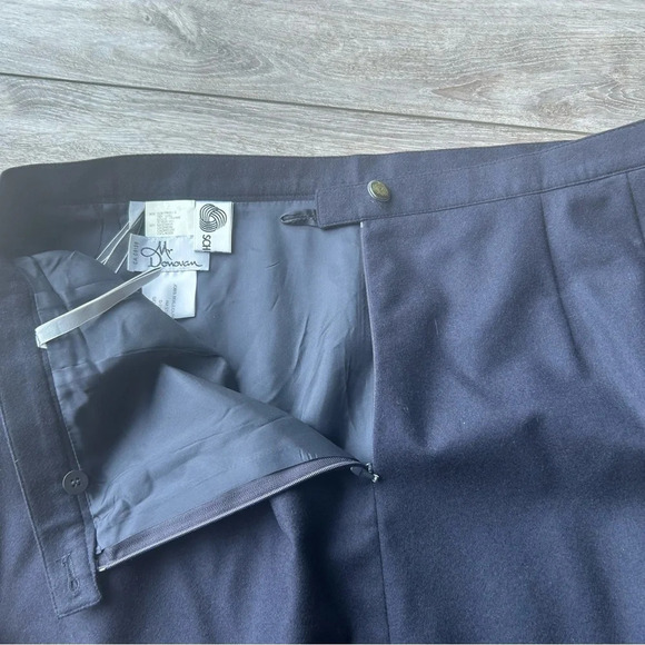 Vintage Jobis Navy Wool Cashmere Pencil Skirt - Picture 6 of 12